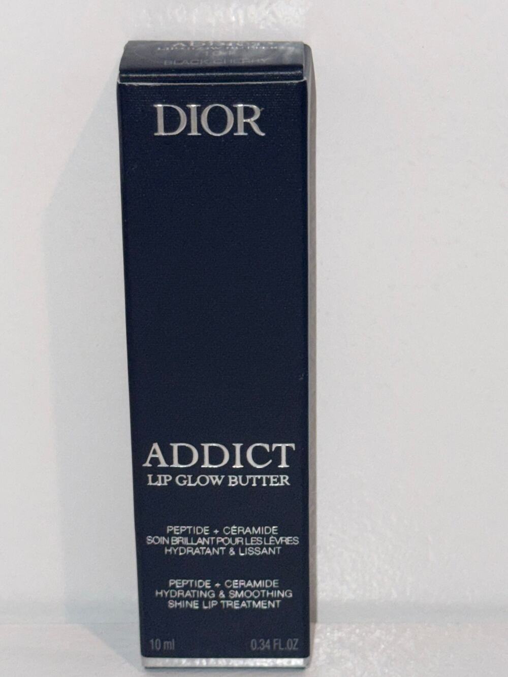 NIB Dior Addict Lip Glow Butter 104 Black Cherry 10ml / 0.34 oz Lip Treatment